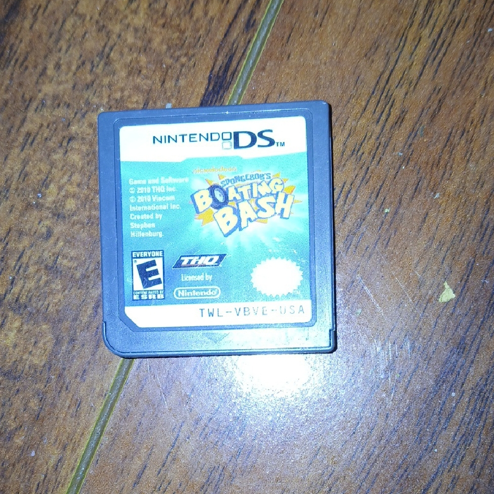 Nintendo DS SpongeBob Boating Bash Cartridge - Yellow and Black